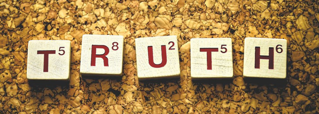 https://pixabay.com/photos/truth-reality-letters-word-honesty-4557661/ licensed as CC0 Creative Commons